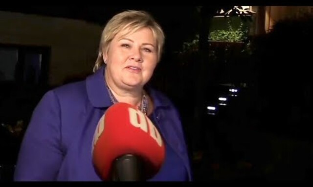 Erna Solberg endelig hjemme etter valgseieren: - Nå skal jeg hilse på min mann